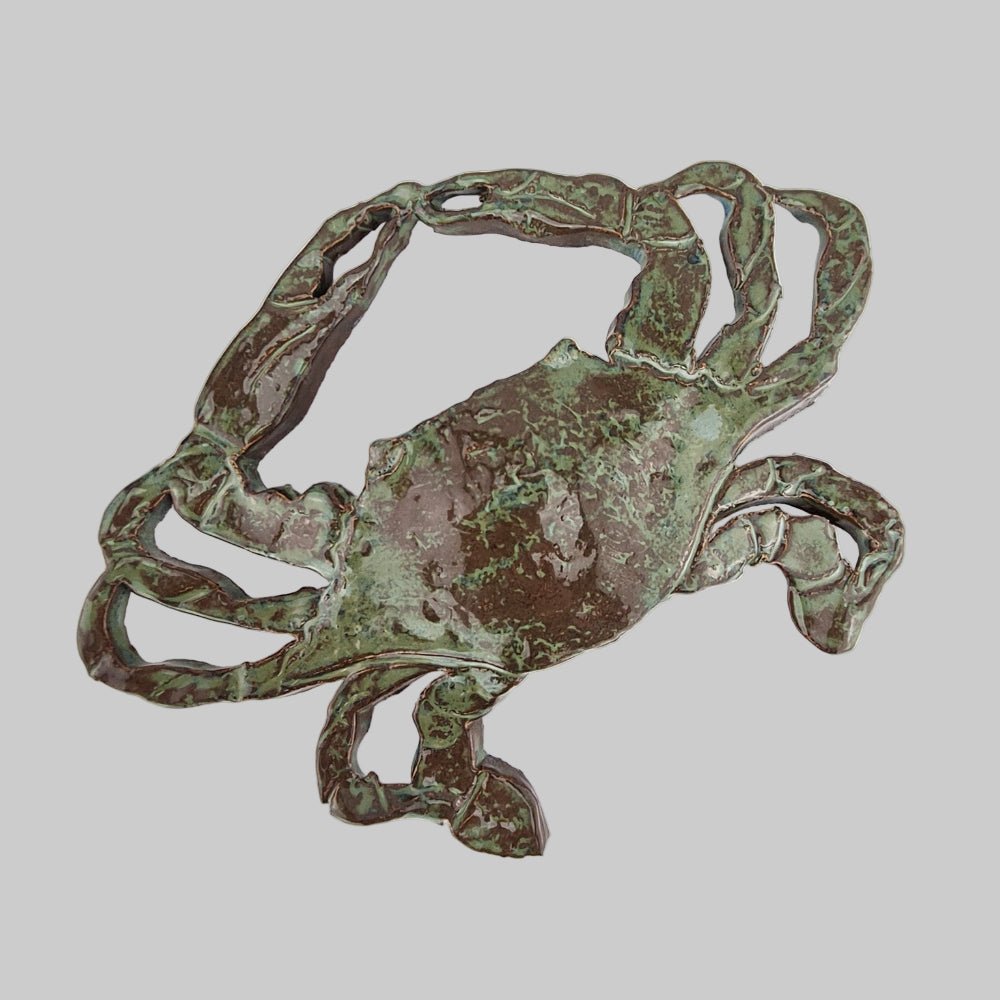 Keramik ophæng / Krabbe / Grøn