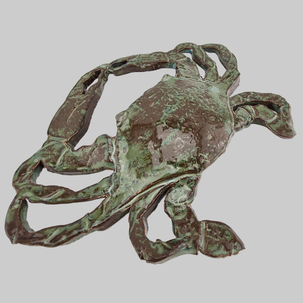 Keramik ophæng / Krabbe / Grøn