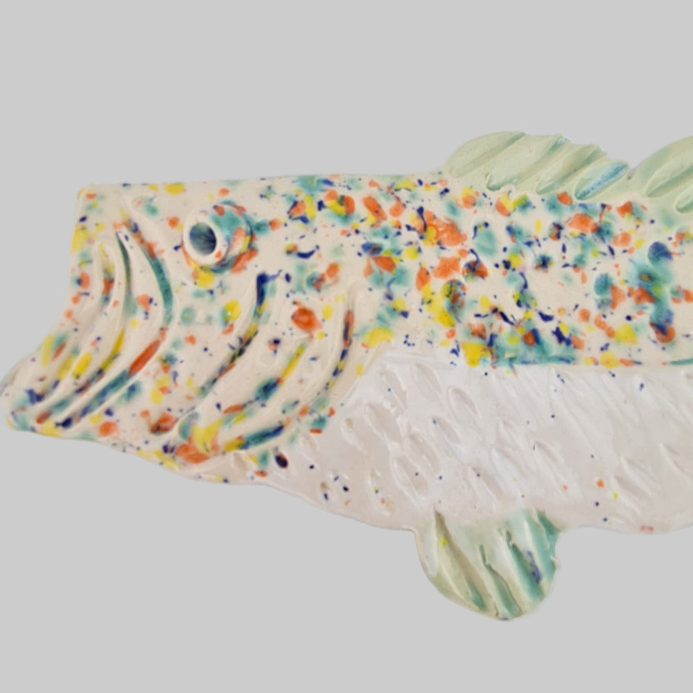 Keramik ophæng / Karpe / Grøn