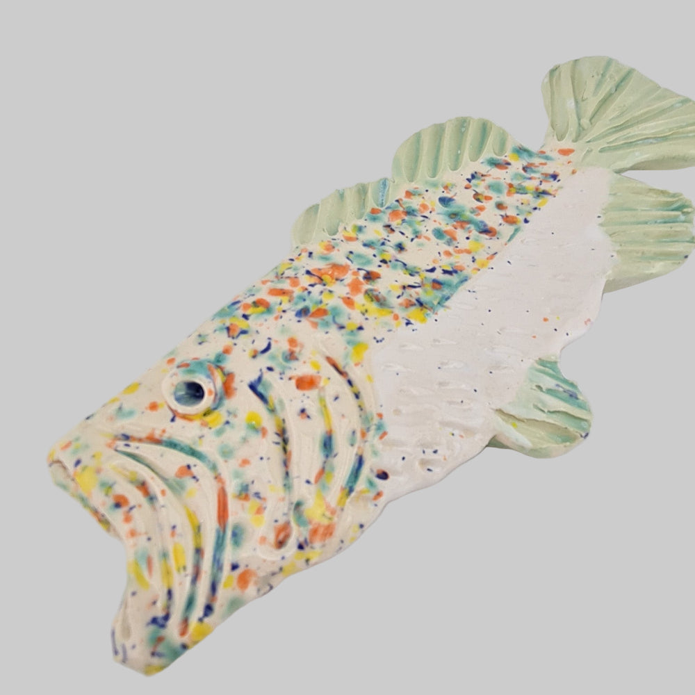 Keramik ophæng / Karpe / Grøn