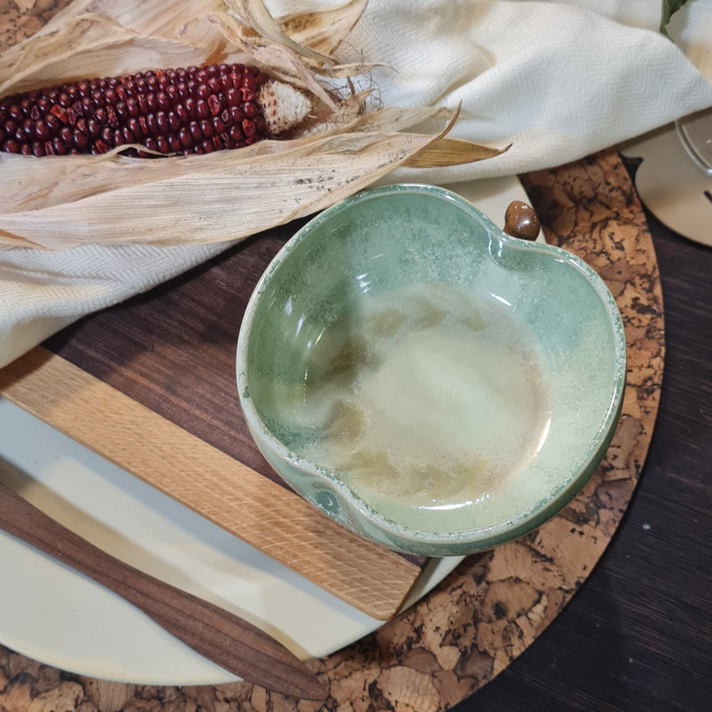 Håndlavet keramik æble skål