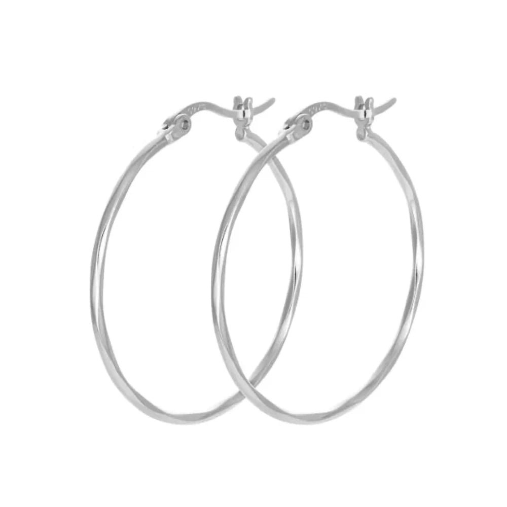 By Gabay / Øreringe / Hoops / Stor / Sterlingsølv