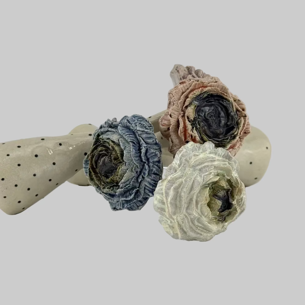 Keramikblomster / Mega / Store blomster lavet i keramik / Keramiske blomster i flere farver