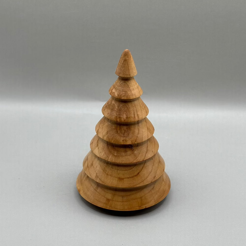 Håndlavet Juletræ / Gyldent træ. - Juletræ i gyldent træ / smal top.