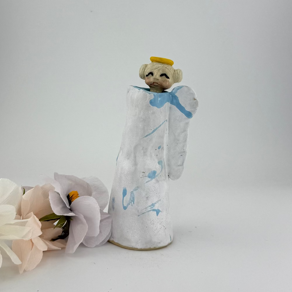 Keramik vase - engel