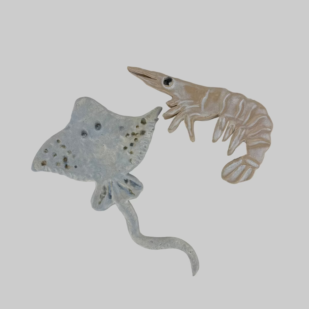 Keramik ophæng / Reje / lyserød