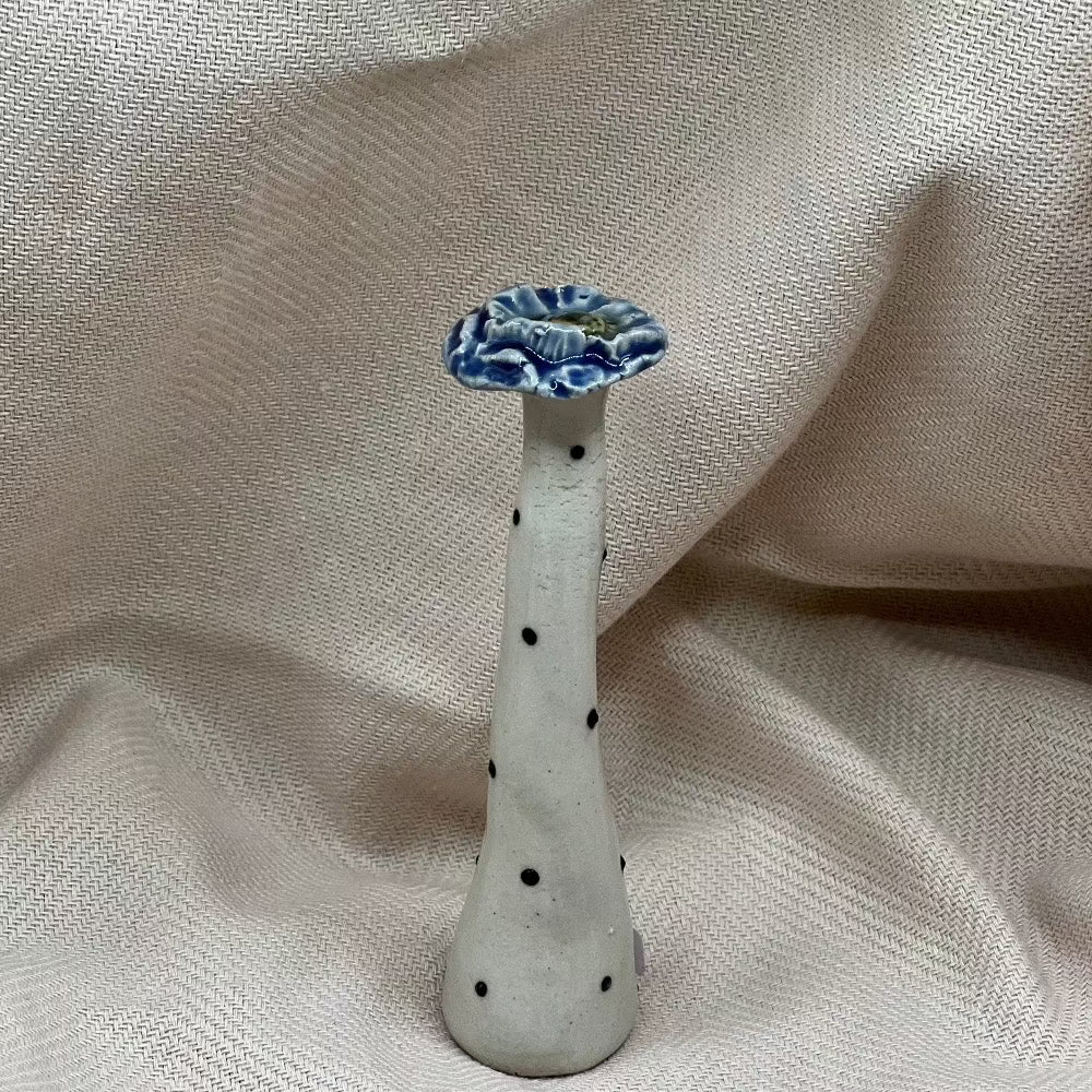 Keramikblomst / New little blue