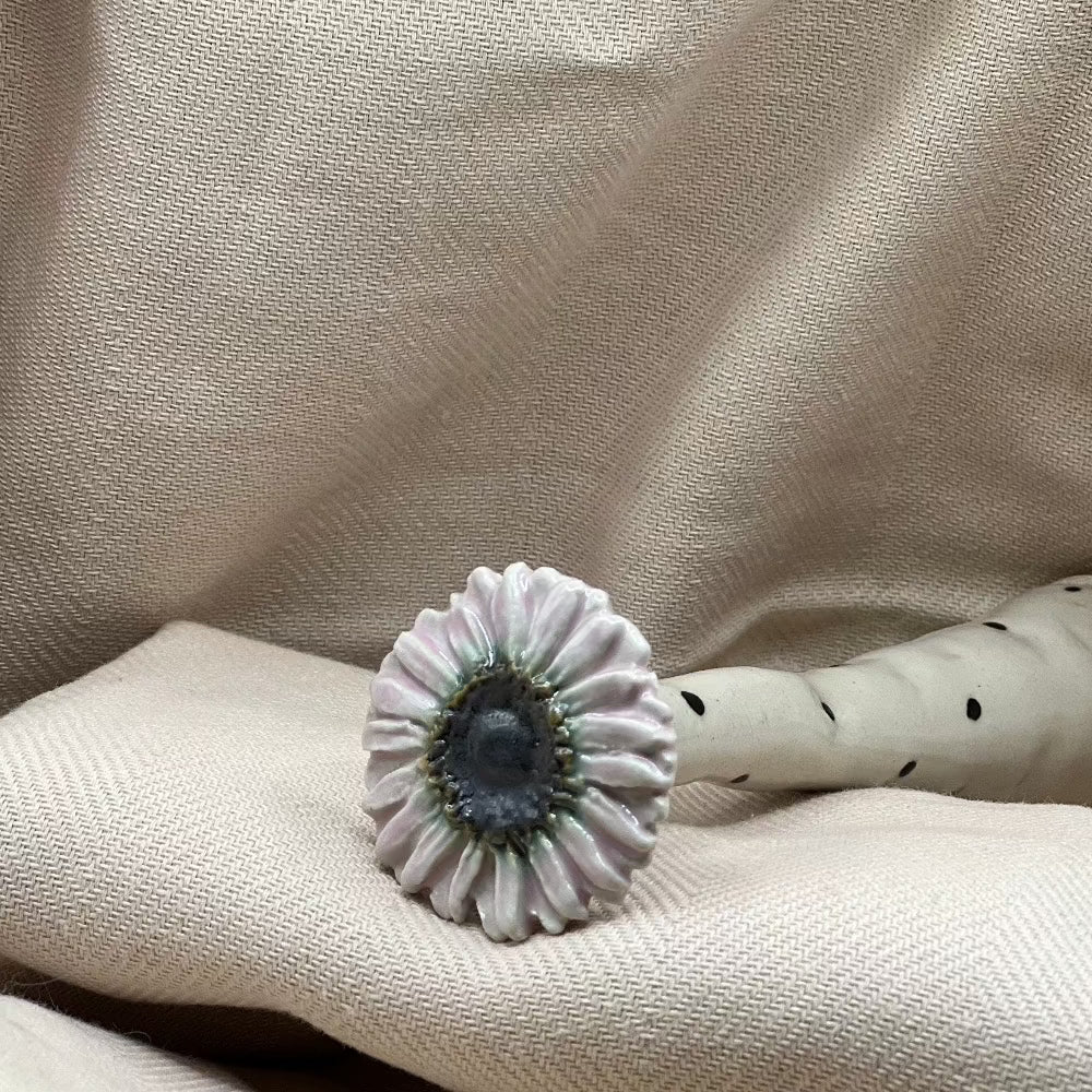 Keramikblomst / New big rosa