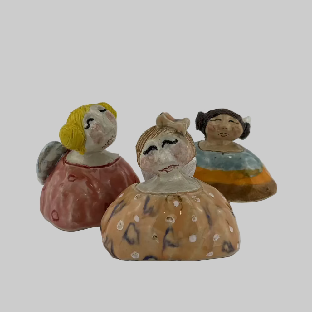 Englepige / Keramik / Keramikboblen. Unikke keramikfigurer med personlighed – perfekt til dekoration. Skytsengle i keramik.