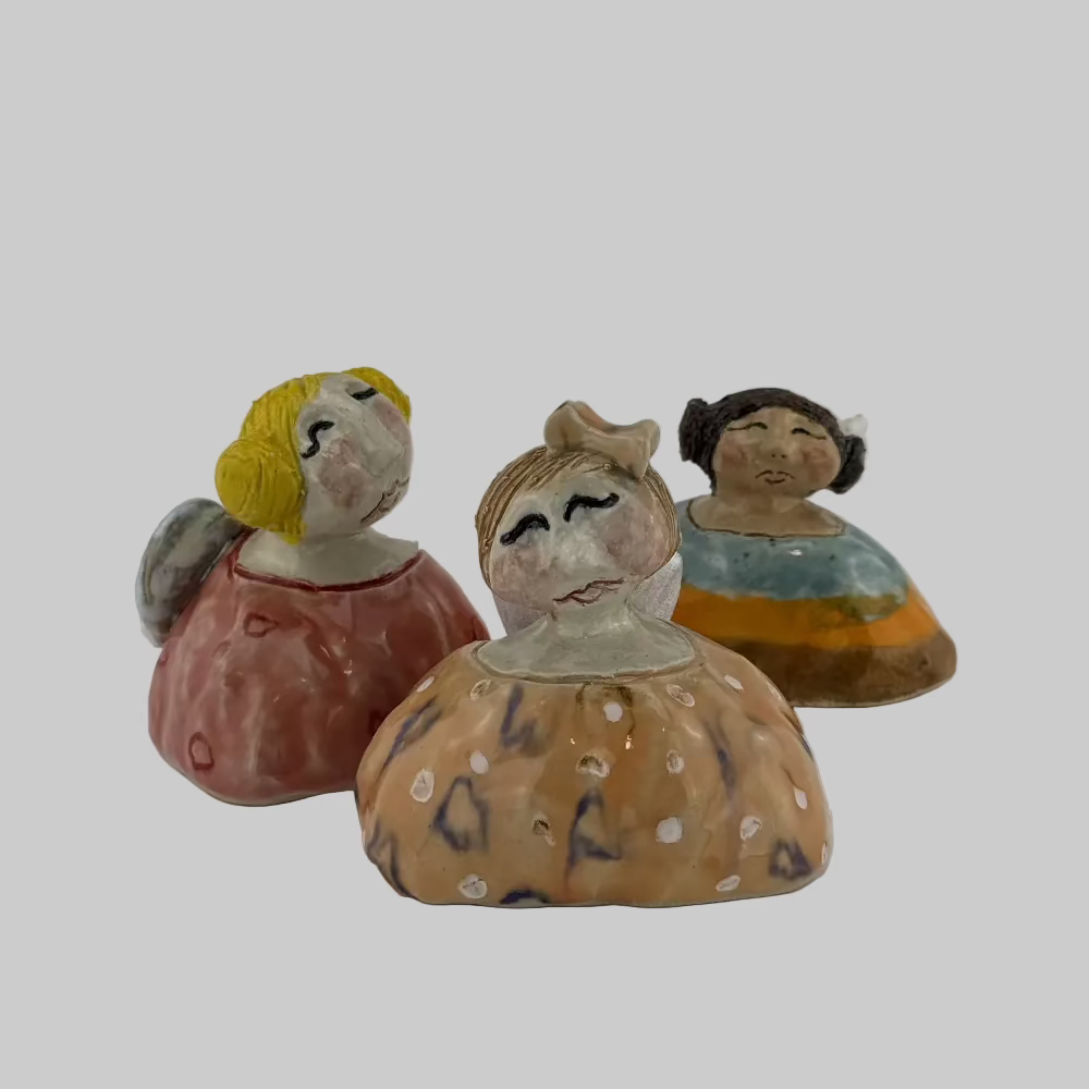 Englepige / Keramik / Keramikboblen. Unikke keramikfigurer med personlighed – perfekt til dekoration. Skytsengle i keramik.