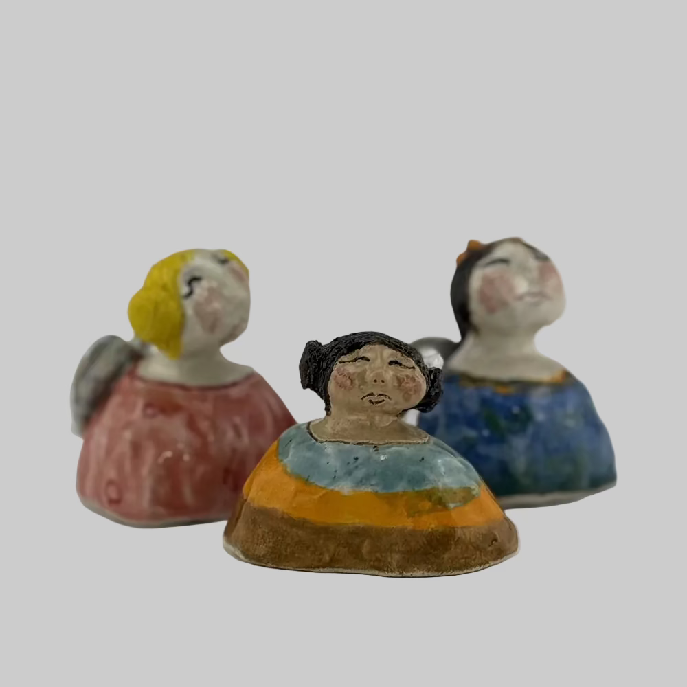 Englepige / Keramik / Keramikboblen. Unikke keramikfigurer med personlighed – perfekt til dekoration. Skytsengle i keramik.