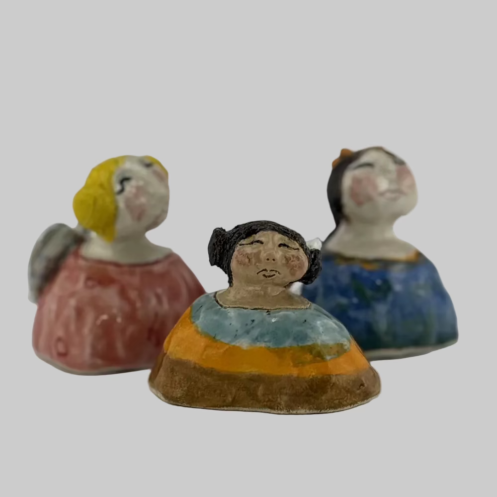 Englepige / Keramik / Keramikboblen. Unikke keramikfigurer med personlighed – perfekt til dekoration. Skytsengle i keramik.