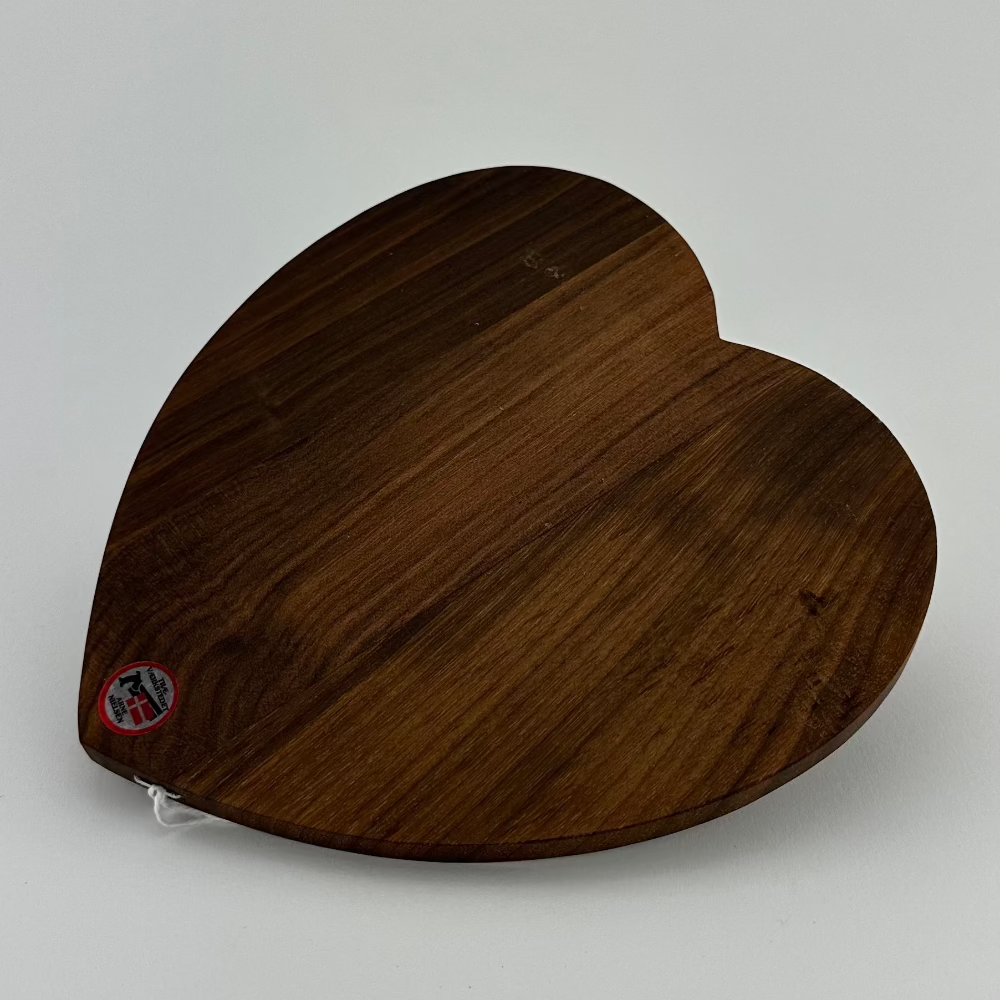Skærebræt / Hjerte / Flere størrelser / Mørkt Træ