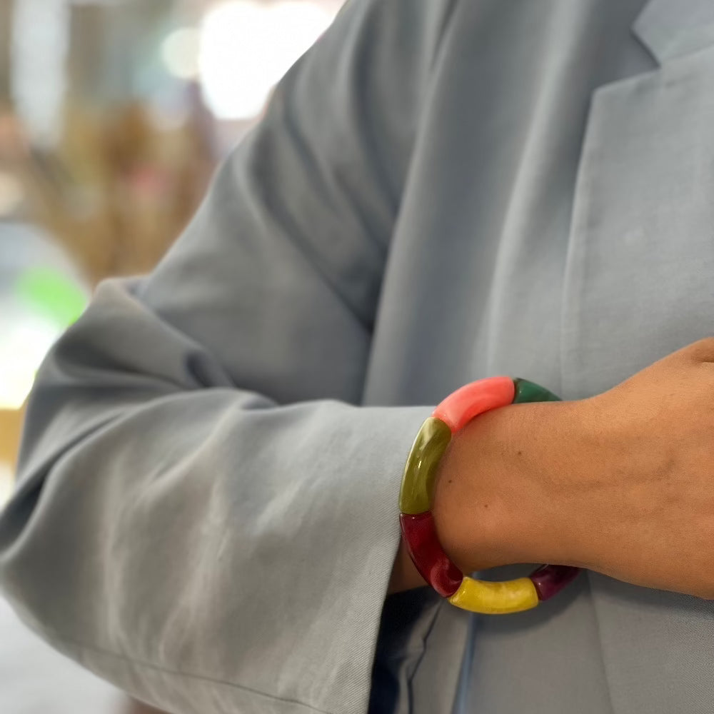 Zap Design Armbånd - Stor / Firkantet og mix af farver
