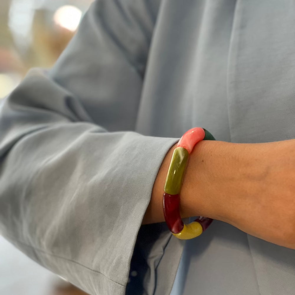 Zap Design Armbånd - Stor / Firkantet og mix af farver