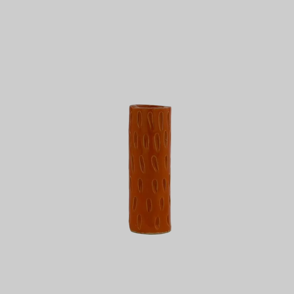 RG Ceramic / Lysestage / Vase / Orange / Mellem.
Unik håndlavet keramik vase eller lysestage i orange.