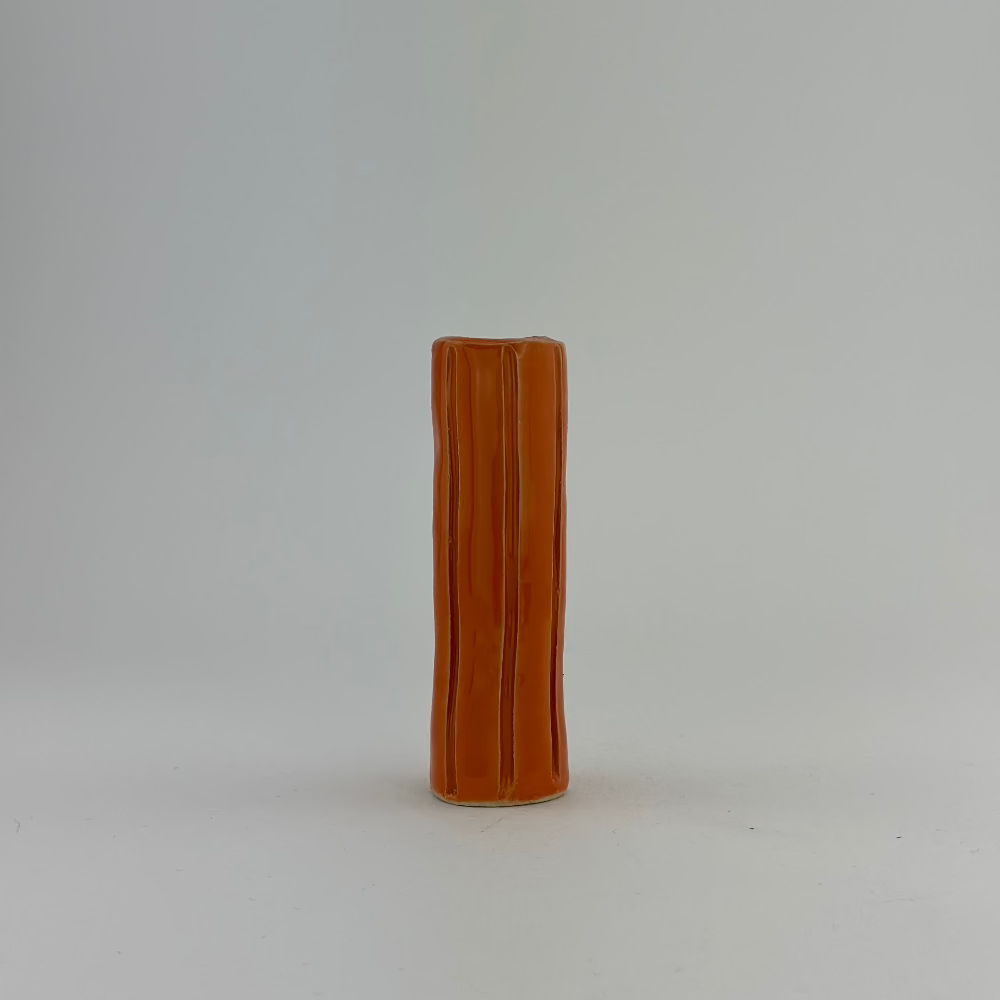 Lysestage / Vase / Orange / Mellem