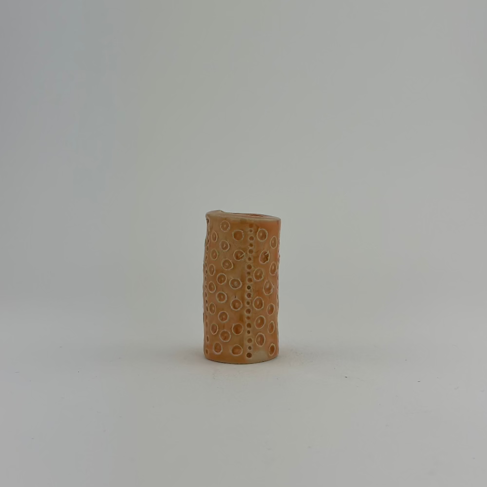Lysestage / Vase / Svag Ferskenfarve / Lille