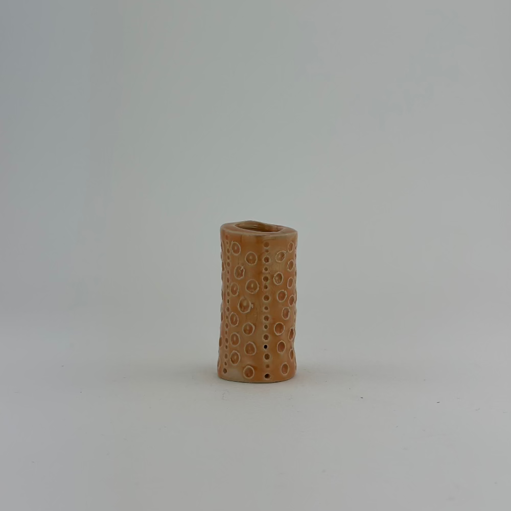 Lysestage / Vase / Svag Ferskenfarve / Lille