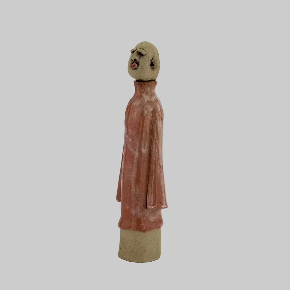Keramisk figur / Kiss Me / Rød / Linda Nielsen. Dekorativ keramisk figur i rød til boligindretning.