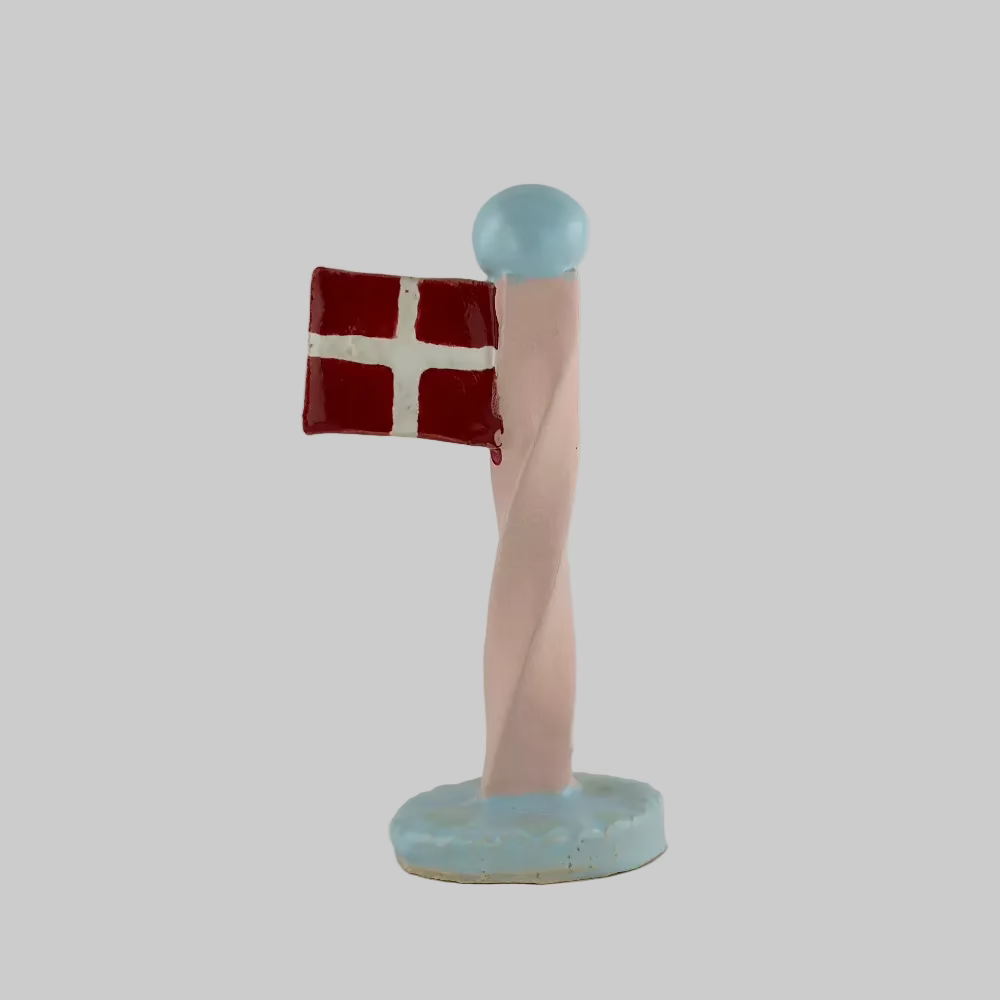 TheClayPlay / Bordflag / Keramik / Blå & lyserød.
Håndlavet bordflag i keramik i blå og lyserøde farver, fra TheClayPlay.