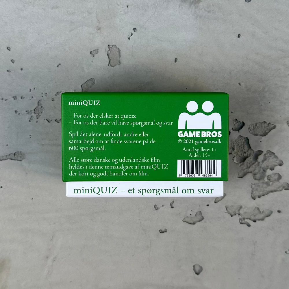 Quizspil / Film. - Quizspil bagfra.