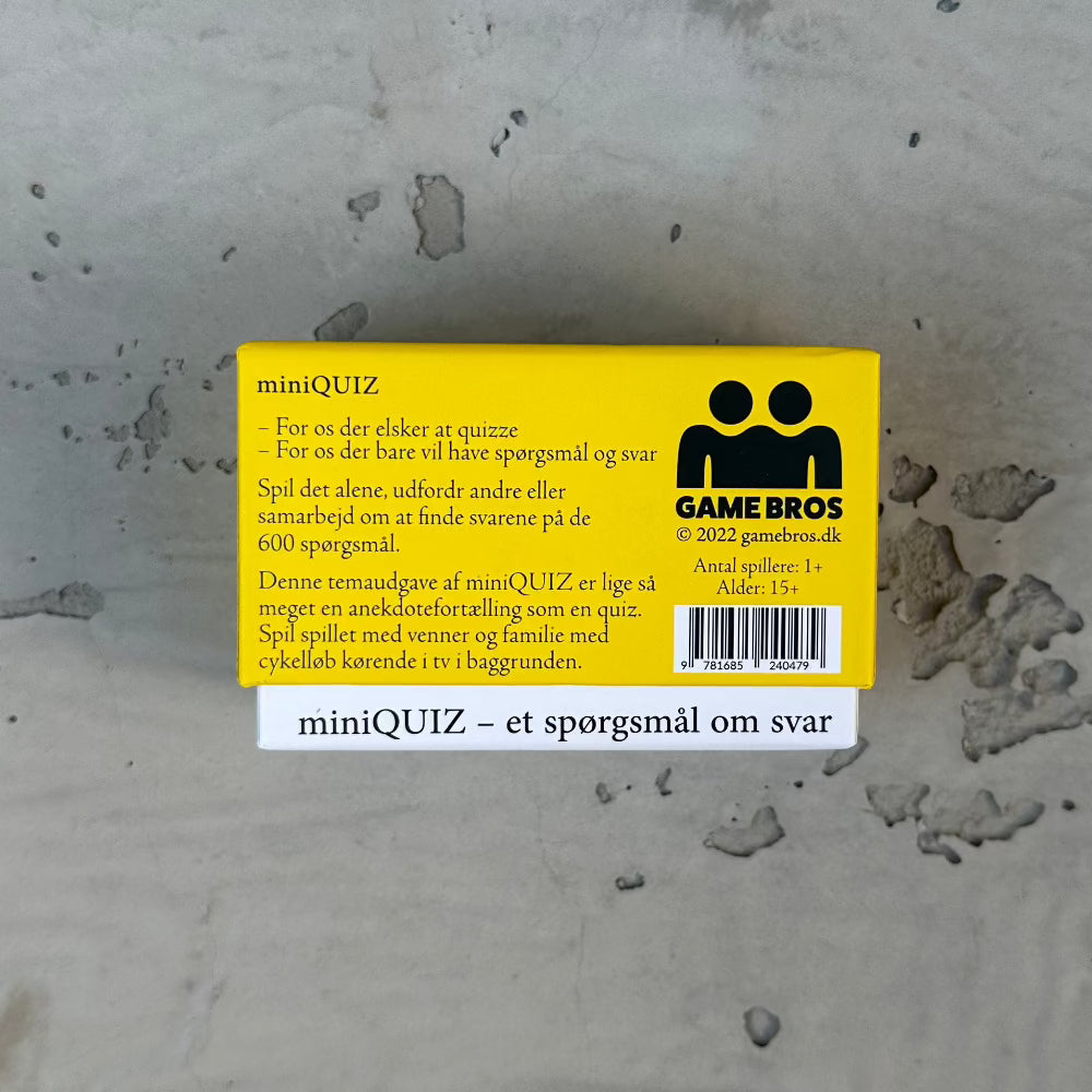 Quizspil / Cykelsport. - Quizspil bagfra.