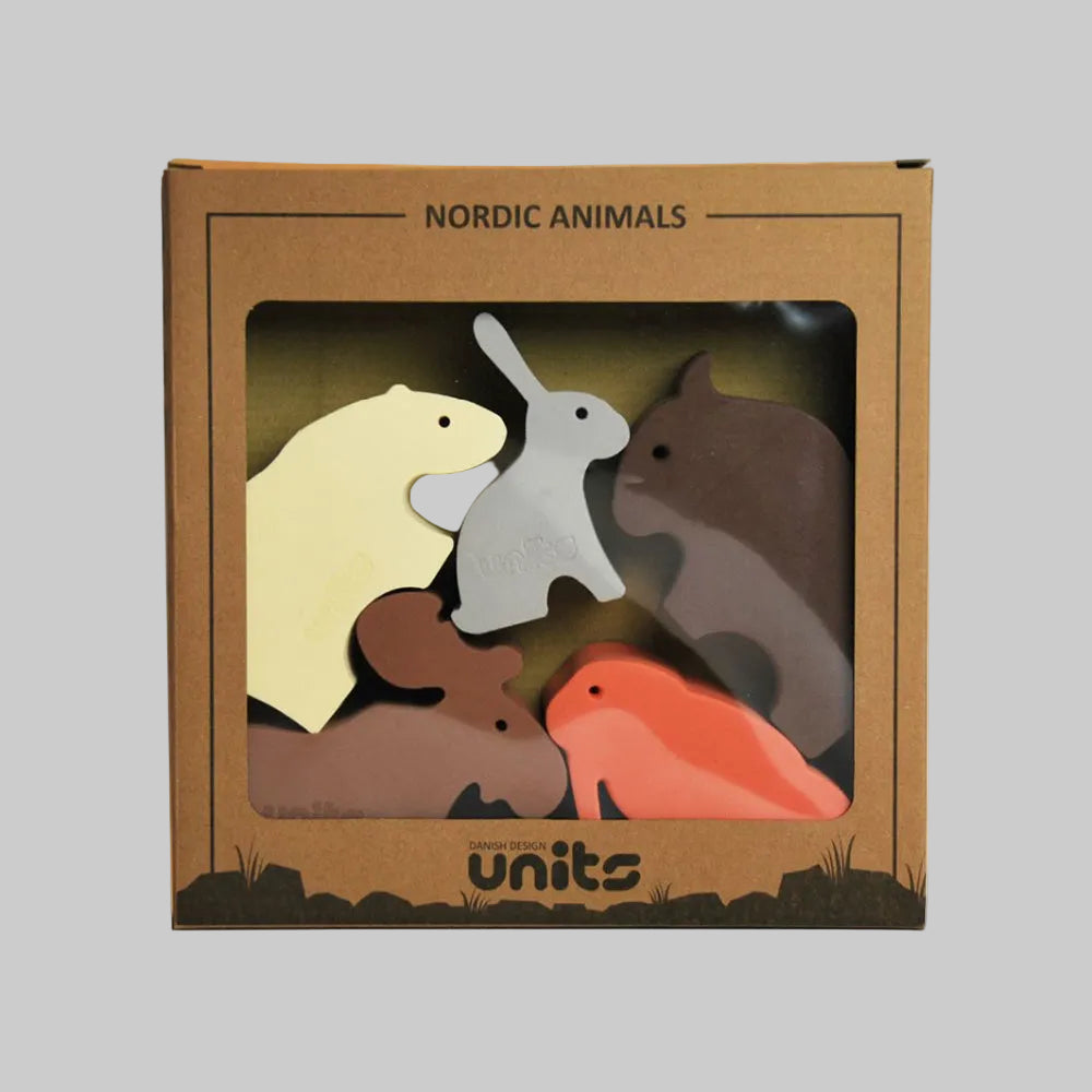Mini Tumledyr / Nordiske dyr / 5 stk