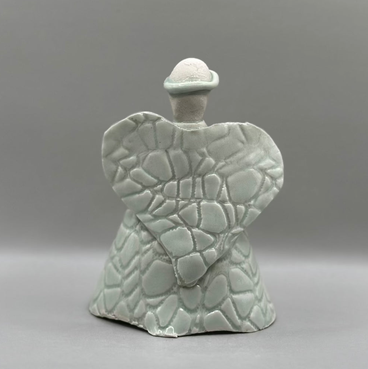 Engel / Porcelæn / Grøn