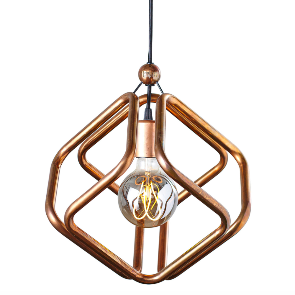 Lampe / INFINITY CUBE / Kobber