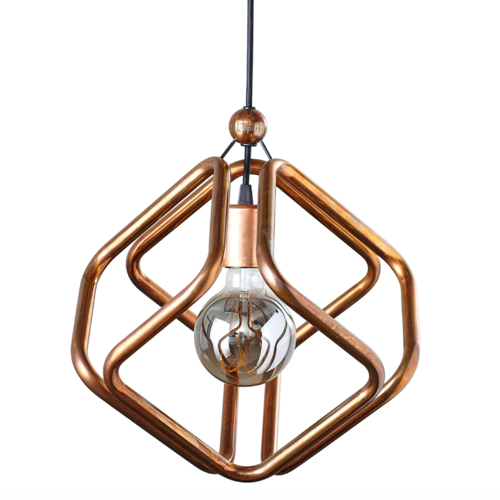 Lampe / INFINITY CUBE / Kobber