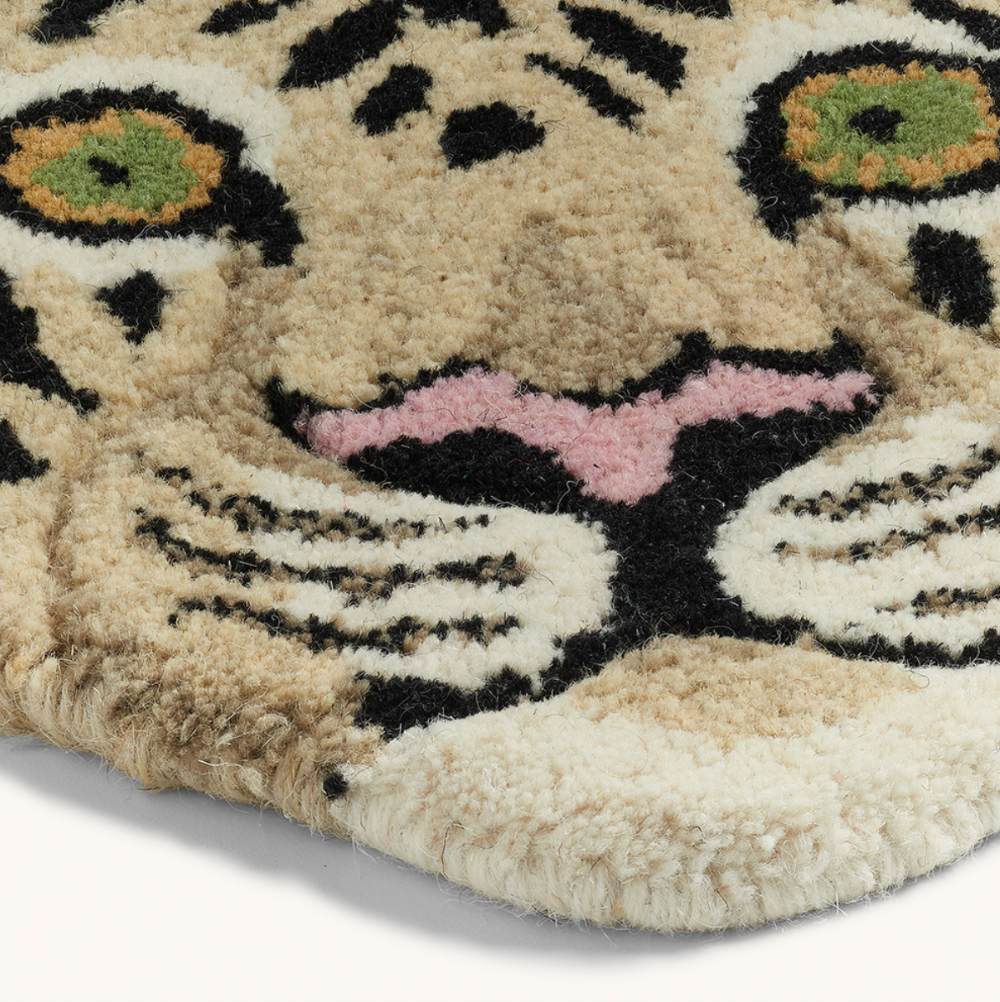 Hovedtæppe / Tiger / Blomster