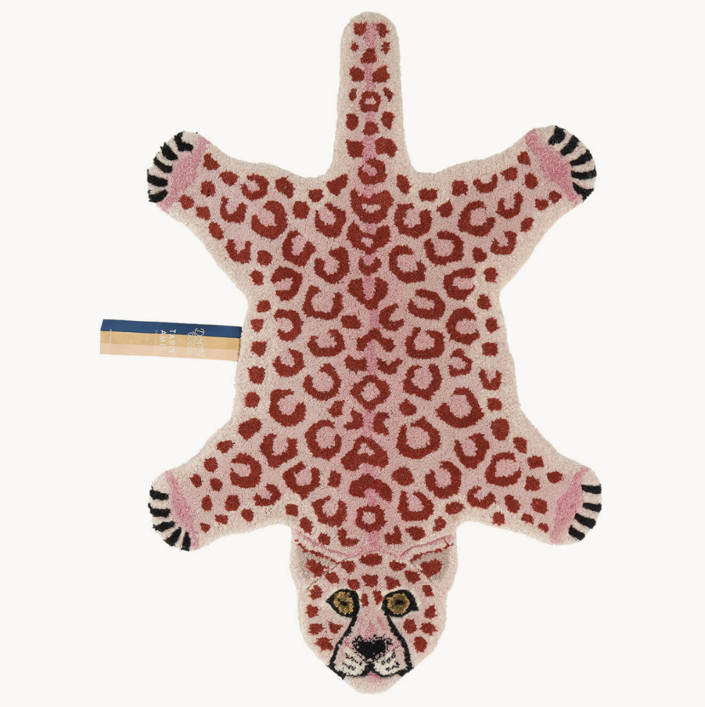 Tæppe / Leopard / Pink