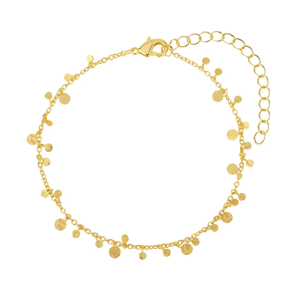 Zefina Denmark / Armbånd / Sylvia / Forgyldt.
Sylvia armbånd fra Zefina Denmark med små møntvedhæng.