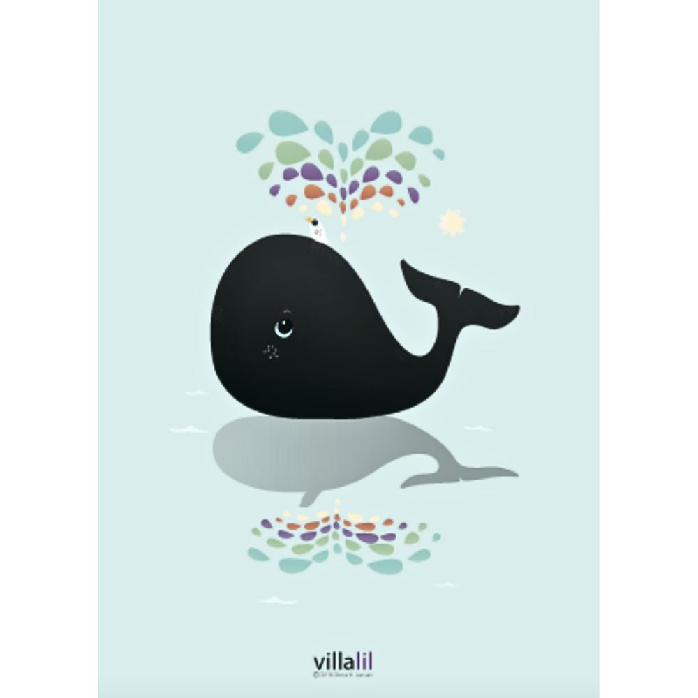 Plakat & Kort / Hvalen & Regnbuen