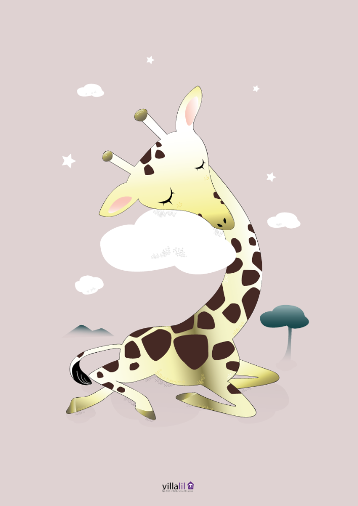Plakat & Kort / Giraf