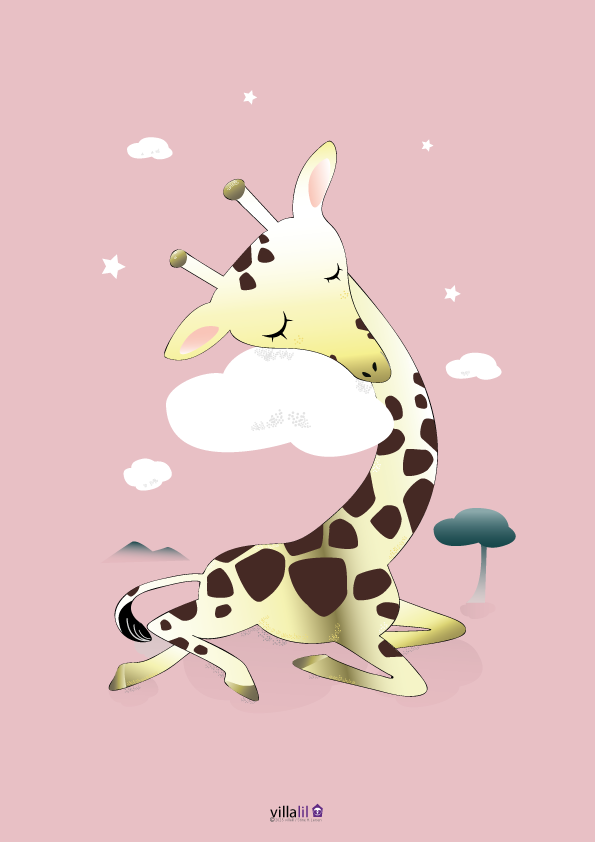 Plakat & Kort / Giraf