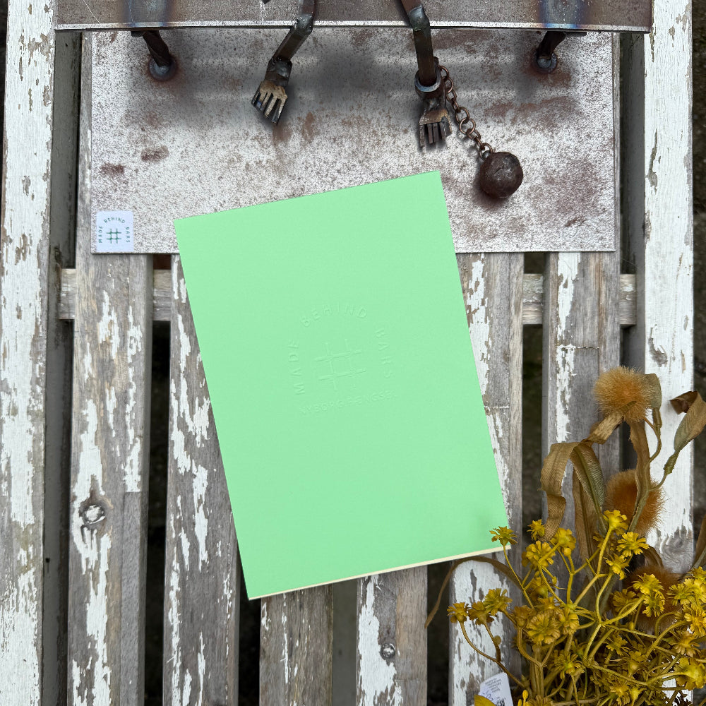 Skriveblok / A5 / Linjeret / Limegrøn