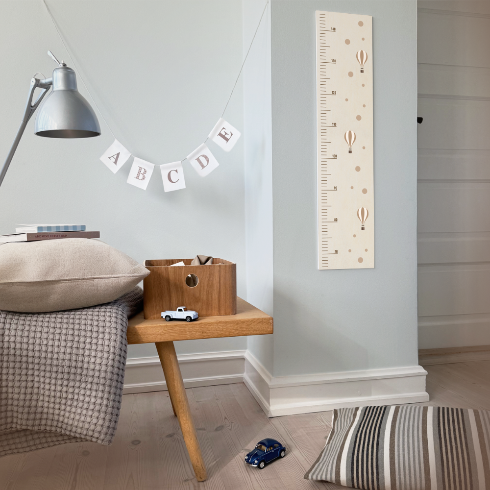Højdemåler på børneværelset