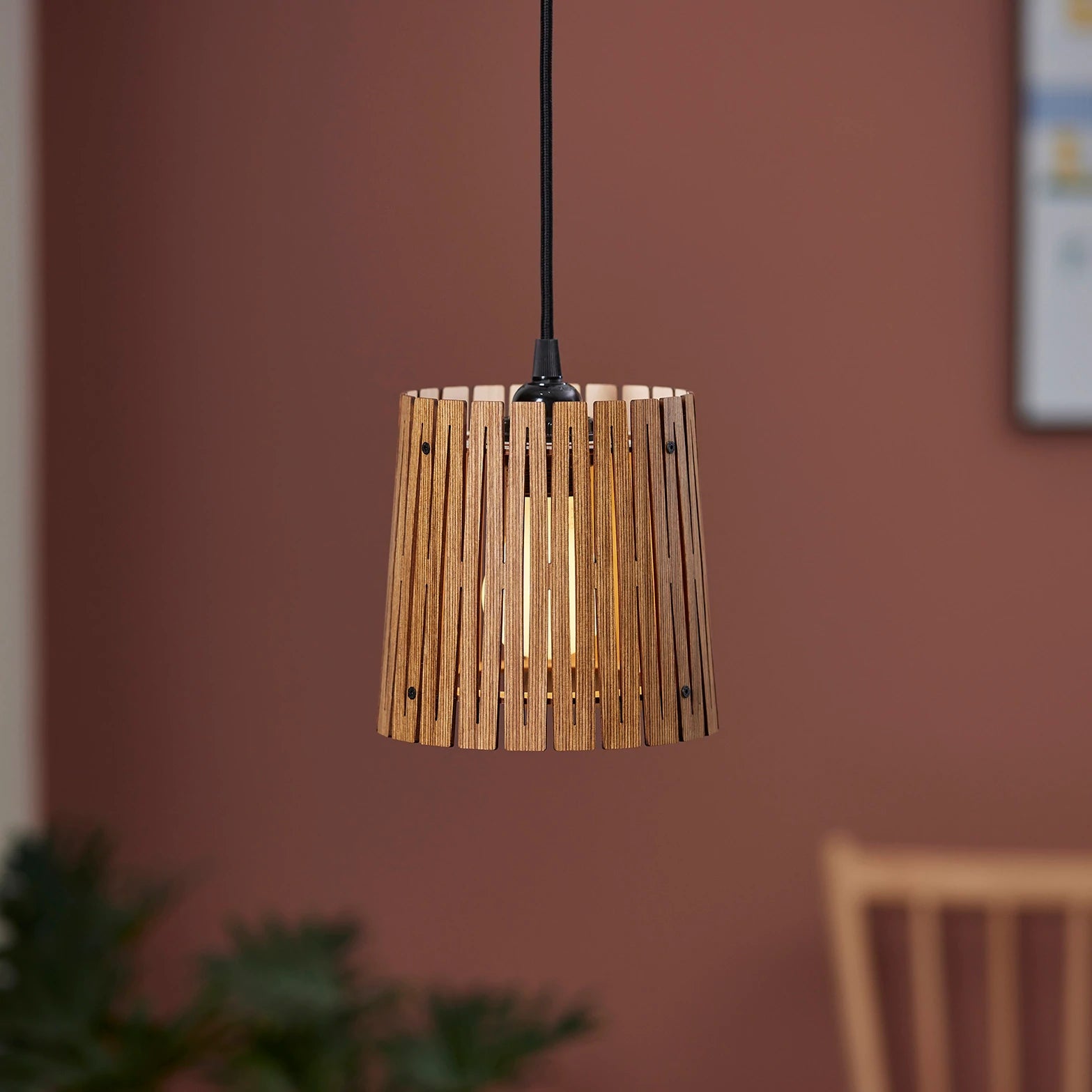 NKJ Design WOOD EIGHT Lampe - Birch Wheat Brown