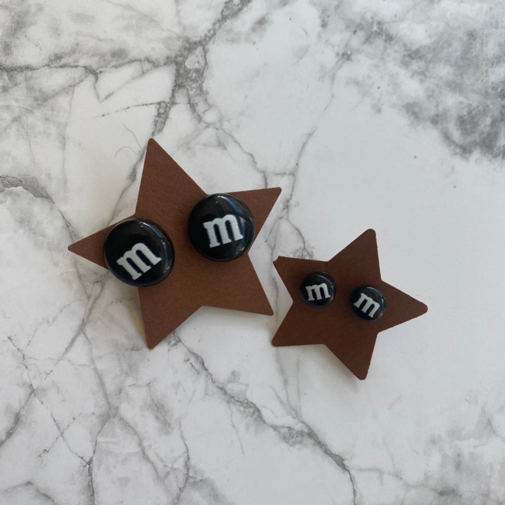 Zap Design M&M´s øreringe - Sort