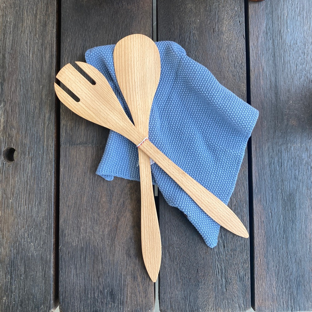 Arne Nielsen/ Træværkstedet salatsæt stor - Lyst træ