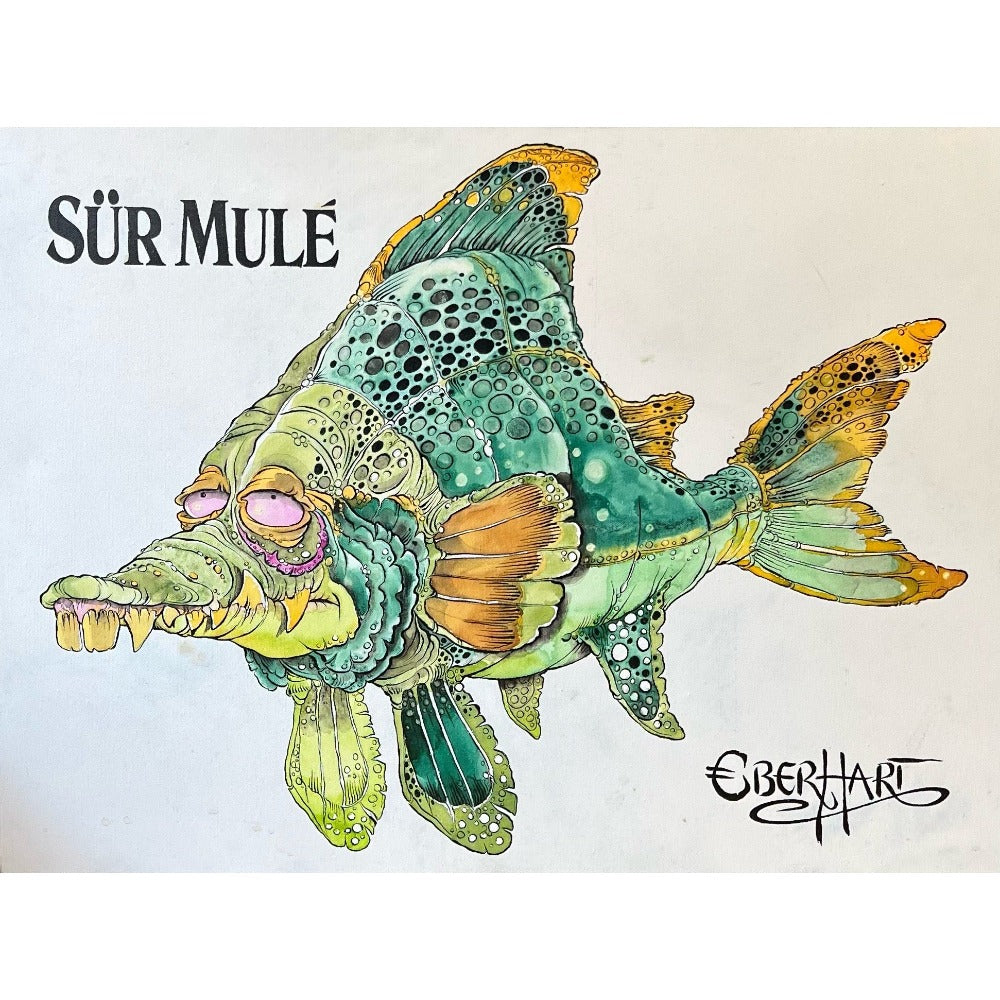 Maleri / Sur fisk / Limited edition