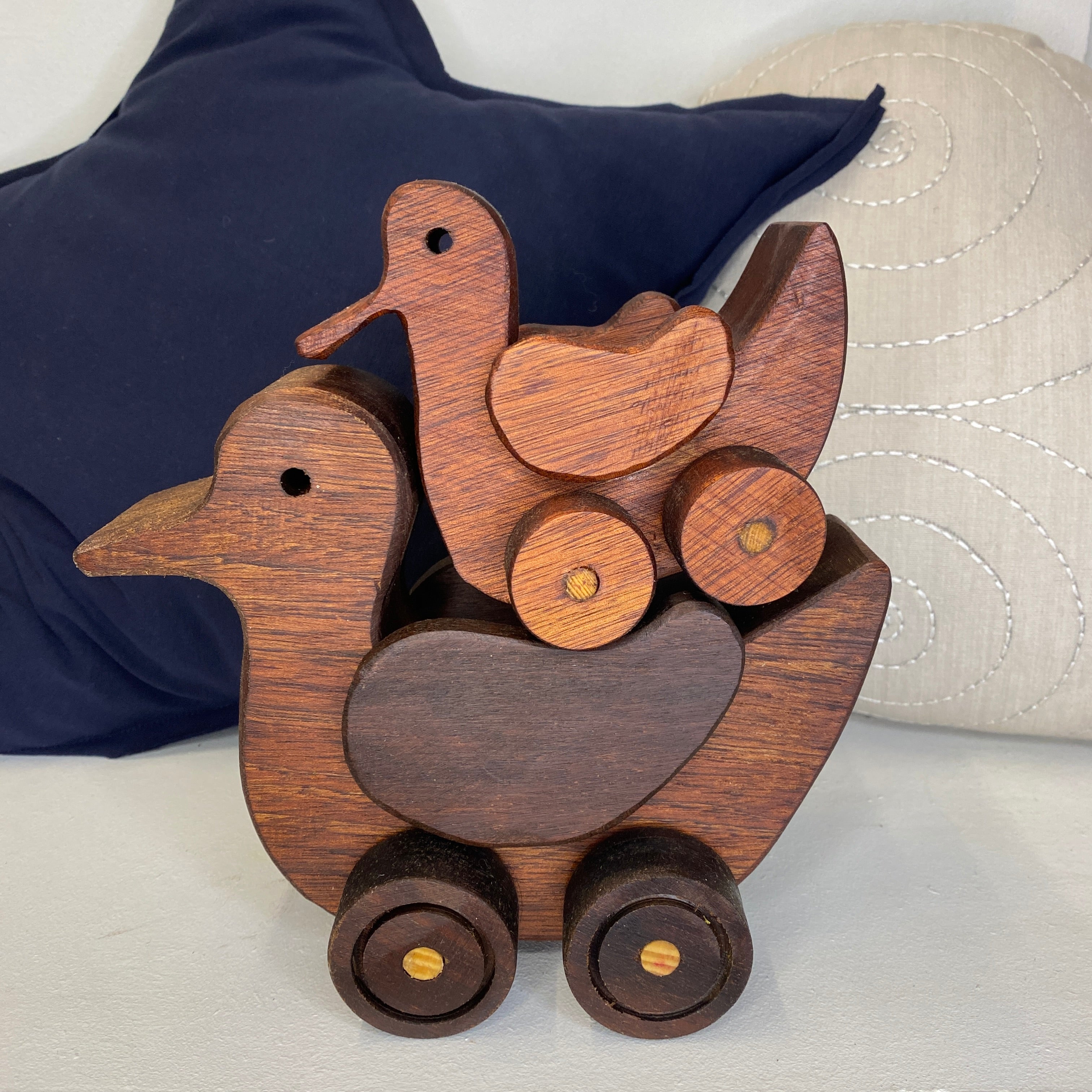 And på hjul / Lille / Mahogni træ