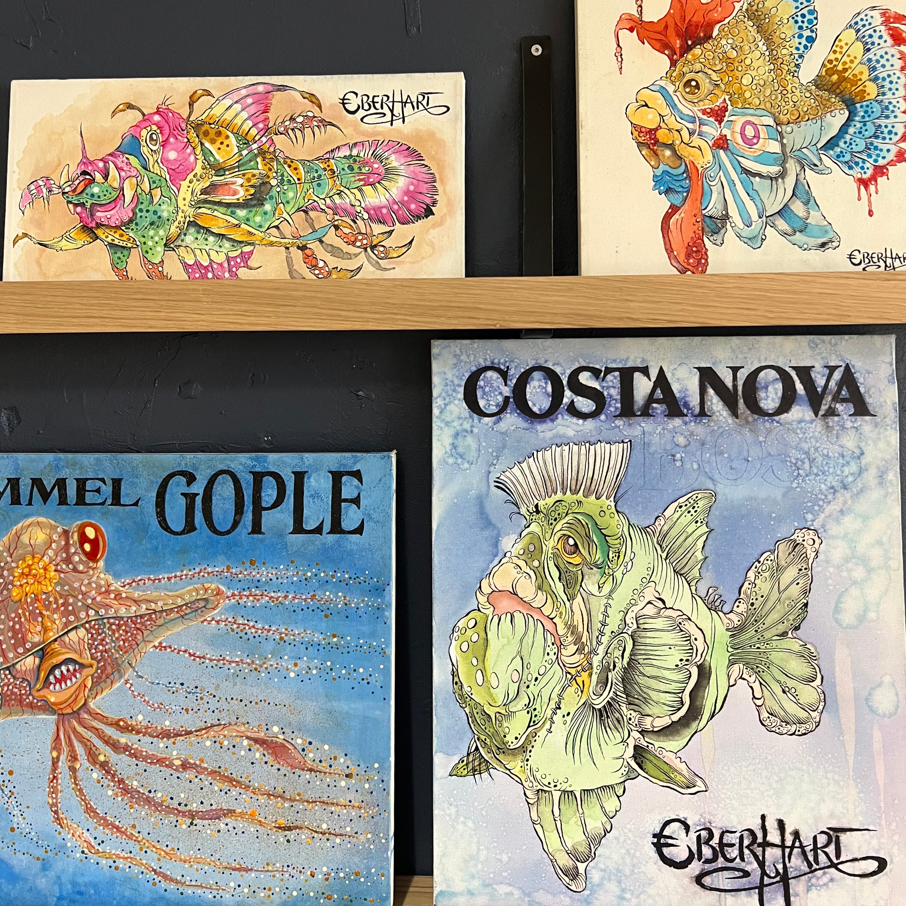 Maleri / Heroisk fisk / Unika