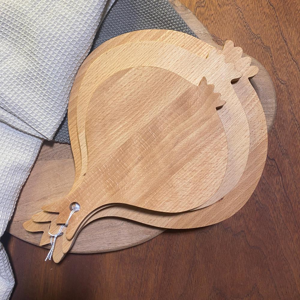 Skærebræt / Løg / Flere størrelser / Træ