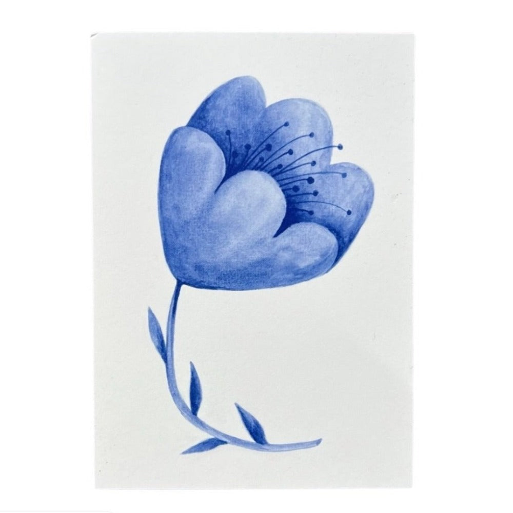 Blå blomst / Kort