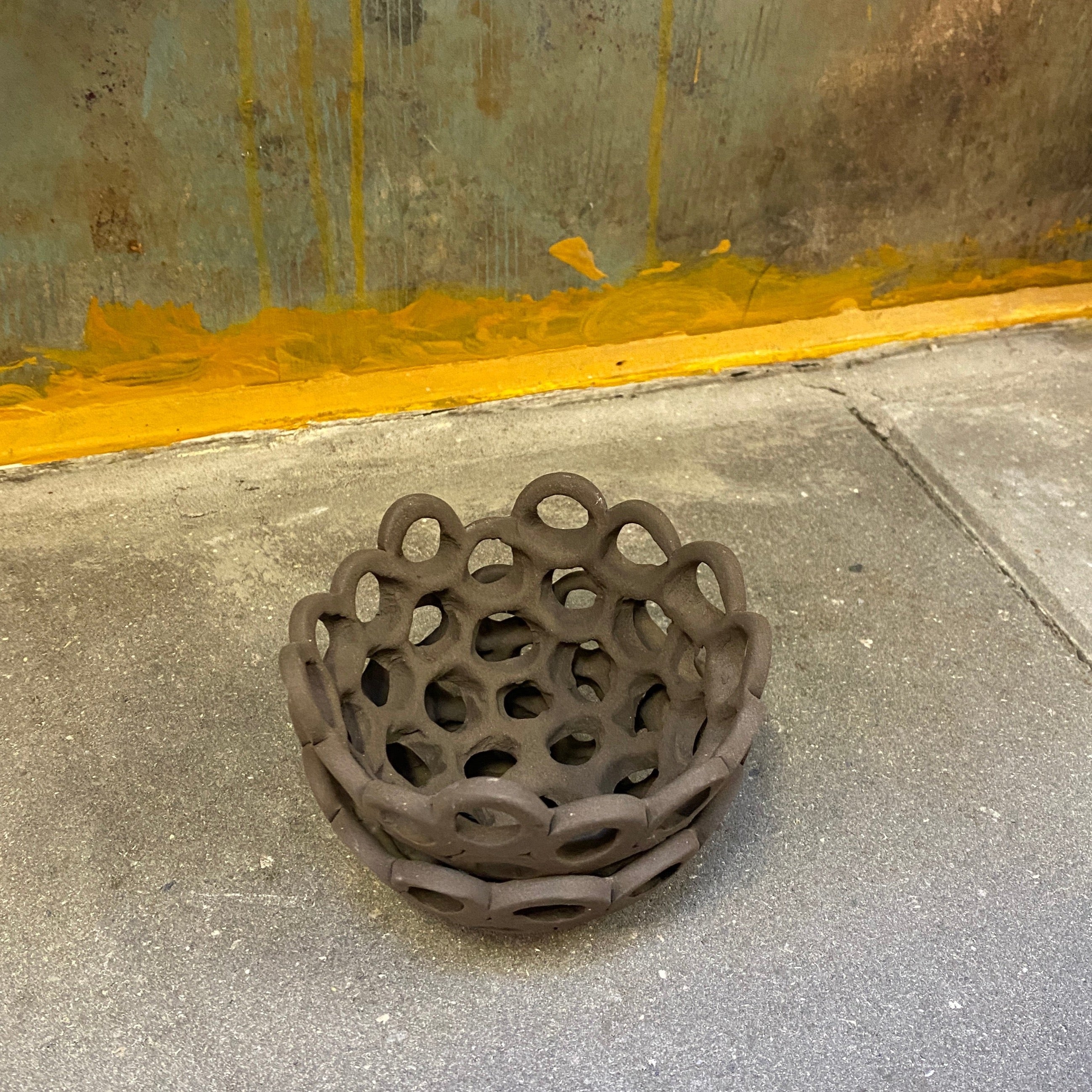 Skovlod Keramik Hulskål - Lille brun