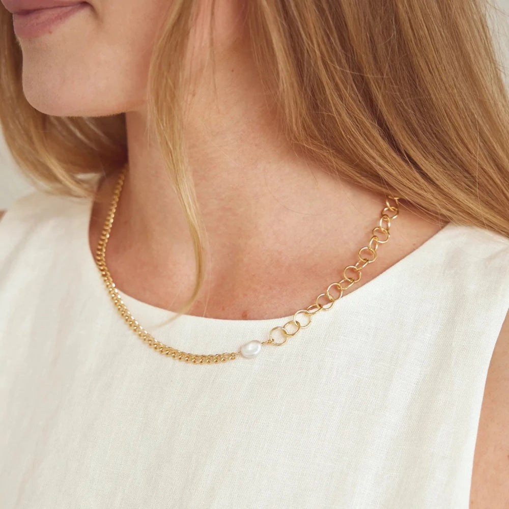 Jewelry by Grundled halskæde - Lisa Forgyldt