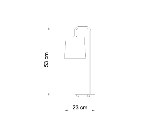 Bordlampe / WOOD SEVEN / Birch Wheat Brown